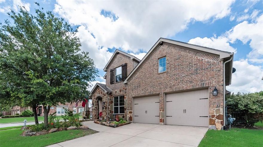 Welcome to this beautifully designed two-story home situated on a spacious oversized corner lot, offering both privacy and curb appeal. With 4 generously sized bedrooms, a dedicated office and thoughtfully designed living spaces, this home perfectly blends comfort and style. Step inside to discover an open-concept kitchen that flows seamlessly into the breakfast room and main living area — ideal for entertaining and everyday living. The living room features a striking stone fireplace, creating a warm and inviting focal point. Upstairs, you'll find a dedicated media room and game room with snack bar, providing endless possibilities for movie nights, gatherings, or relaxation. Step outside to your private backyard retreat complete with a covered patio and sparkling pool — perfect for summer entertaining or unwinding after a long day. This home offers space, functionality, and exceptional indoor-outdoor living. Don’t miss your opportunity to make it yours!