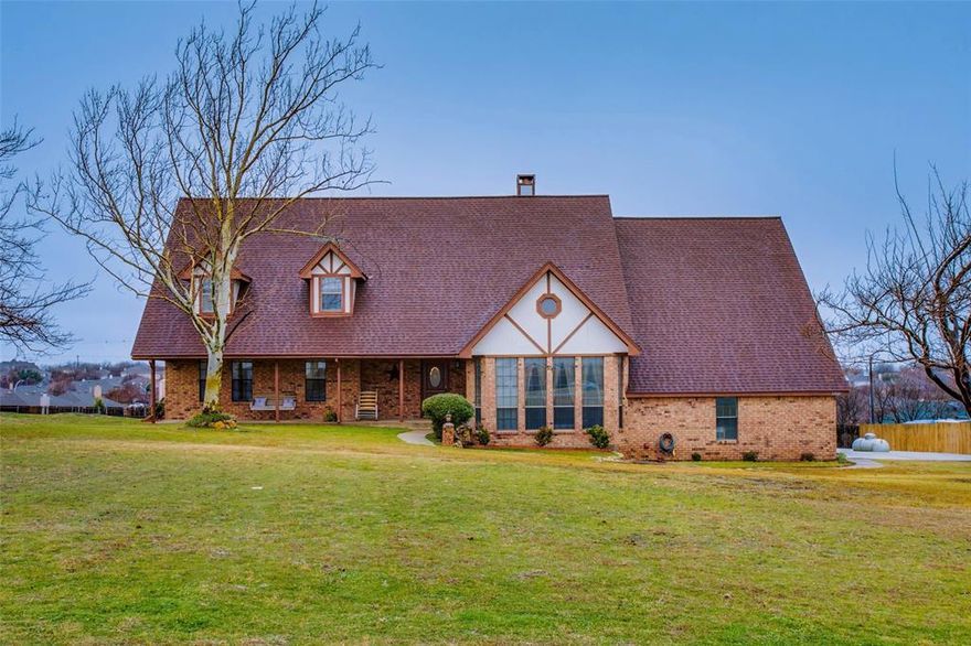 Looking for a gated community that has its very own community airstrip? If you love planes & privacy then look no further! This home in the sought after Hillcrest Estates offers a very unique lifestyle fit for a family looking for acreage & space that are also plane enthusiast. As soon as you enter the home you will notice the gorgeous library that comes with a brick wood burning fireplace, wet bar, and plenty of book shelving space. The kitchen boast stainless steel appliances, tons of cabinet space, 2 breakfast bars, & dual ovens. Truly a chefs dream! The best part about this estate that you won't be able to find is that it also has 2 master bedrooms! One on the main floor & another on the second floor. Perfect for anyone looking for oversized bedrooms. You'll also find a secret room for storage behind the built in bookshelf on the second floor master. Don't miss the covered deck with a gorgeous view to the backyard where you can enjoy your morning cup of orange juice.