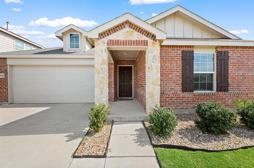 Welcome to 16044 Crews Avenue in Elizabeth Creek, North Haslet — a home that feels brand new without the builder markup. Designed for everyday living, this 3-bedroom, 2-bath home with a private study offers a smart split-bedroom floor plan with no shared walls, giving everyone their own space. The open living area connects a bright kitchen with white cabinets, gold hardware, and laminate wood floors to a cozy family room made for relaxing or entertaining. Every detail feels fresh and intentional, from the mudroom-style laundry area to the epoxy-floored garage with extra room for storage or a workshop. Outside, the community delivers the lifestyle buyers love — close to Roanoke, Highway 114, shopping, and Northwest ISD schools, including the new developments nearby. If you’ve been waiting for a clean, move-in ready home in a growing area of Haslet, TX, this is the one to see. No pets have lived here, so it’s pristine and ready for your story to start.