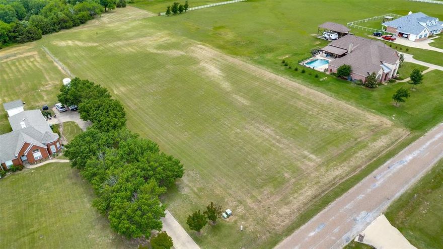 Location and Price!  This fantastic property is located in the highly sought-after Hidden Lakes Ranch neighborhood in Gunter, Texas. Offering 2 flat, usable acres which is at the end of a Cul de Sac. This rectangular lot is an interior lot on the street and is ready for immediate purchase. Recently mowed and easy to walk, it provides a clean slate for your dream home. The shape and size of the lot allow for a home to be set back from the road, creating ample space in the backyard—perfect for designing your own private oasis!