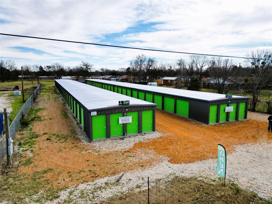 Prime commercial investment opportunity in Greenville, Texas! This well-located self-storage facility sits on approximately 1.4± acres with excellent visibility and frontage along HWY 34. The property features 98 total storage units across multiple buildings, each building offering approximately 5,000 square feet, providing efficient layouts and strong income potential. Unit mix includes 10 units measuring 10x20, 72 units measuring 10x10, and 16 units measuring 5x10, offering a versatile combination to meet a wide range of tenant storage needs. The site offers convenient access directly from HWY 34, along with a potential secondary entrance from a nearby county road, allowing for improved traffic flow and future flexibility. Positioned in a high-traffic corridor, this property benefits from strong exposure, easy access for tenants, and continued demand in a growing Greenville market.