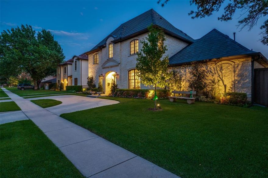 This completely remodeled home, by Mills Custom Homes, is located in the highly desirable Preston Hollow, this home offers the perfect balance of luxury and family living. Situated close to restaurants, shopping, and entertainment, it’s ideal for both everyday life and entertaining. The refreshed landscaping, featuring new trees, creates great curb appeal. Inside, the entry opens to formal dining and living rooms. A reconfigured powder room includes custom cabinetry, high-gloss paint, and elegant wallpaper. The updated kitchen features an enlarged pantry, some new appliances, and new fixtures. The open layout connects the kitchen to the family room and breakfast room, perfect for gatherings. For entertaining, the home includes a new bar and temperature-controlled wine room. The first-floor primary suite offers privacy with a luxurious bath and walk-in closet. Upstairs, spacious secondary bedrooms with ensuite completely updated bathrooms, game room and a versatile bonus room provide space for play, media, or exercise. With all-new hardware, plumbing fixtures, countertops, tile, mirrors, light fixtures and more, this home combines modern upgrades and ample living space in a prime location, offering both comfort and style for family living and entertaining.