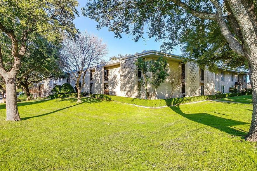 Adorable, ready to move in FIRST FLOOR condo just steps away from the gorgeous pool! You will love the low maintenance lifestyle this condo provides. The architecturally stunning fireplace is the focal point of the expansive living room which opens to the dining room. Charming galley kitchen designed for functionality and efficiency with plenty of storage and countertop space. Two spacious bedrooms and two full bathrooms. Two covered patio, one overlooking the pool. Light, bright and airy this home is ready for whatever designer touches you would like to incorporate. New HVAC installed in the complex. Situated in the well-established Ridgmar neighborhood, this condo offers easy access to Hwy 30, making commutes to downtown Fort Worth, the Cultural District, and surrounding areas a breeze. Enjoy nearby shopping, dining, and entertainment, including Camp Bowie, The Shops at Clearfork, and the vibrant West 7th district. With parks and walking trails close by, this location blends urban convenience with a relaxed residential feel.