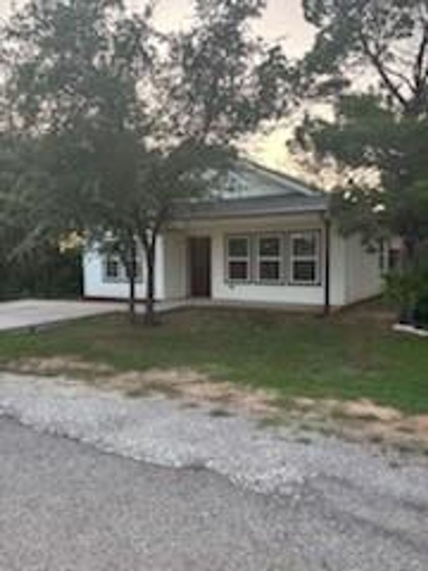 Charming Home Near Historic Granbury Square Modern Comfort Meets Small-Town Charm

Just 10 minutes from the vibrant Historic Granbury Square, this beautifully built new construction home blends comfort, efficiency, and style. Tucked under mature trees in both the front and rear of the property, this nearly 1,200 sq. ft. home offers a peaceful retreat with a thoughtfully designed open floor plan.
Step inside and be greeted by an oversized kitchen featuring sleek black granite countertops, perfect for both entertaining and everyday living. Abundant natural light pours through carefully placed windows in every room, creating a warm and inviting atmosphere throughout.
Designed with energy efficiency in mind, the home includes spray foam insulation, energy-saving finishes, and durable 30-year shingles, all helping to keep utility costs low without sacrificing comfort.

The home features two upgraded bathrooms
The primary suite boasts a full-tile shower with a glass enclosure and a modern vanity with built-in power outlets.
The guest bathroom offers a clean, classic look with a white tub and timeless tile surround.

Key Features:
2 Bedrooms  2 Bathrooms
1,200 sq. ft.
Oversized kitchen with black granite countertops
Spray foam insulation for energy efficiency
Upgraded bathrooms with modern finishes
Quiet lot with mature trees in front and back
Convenient access to downtown Granbury

Whether you're relaxing at home or exploring the charm of Granbury, this home offers the perfect balance of modern living and small-town appeal.

Available Now
$2050 per month

Lease Terms 12 months, no smoking, no pets