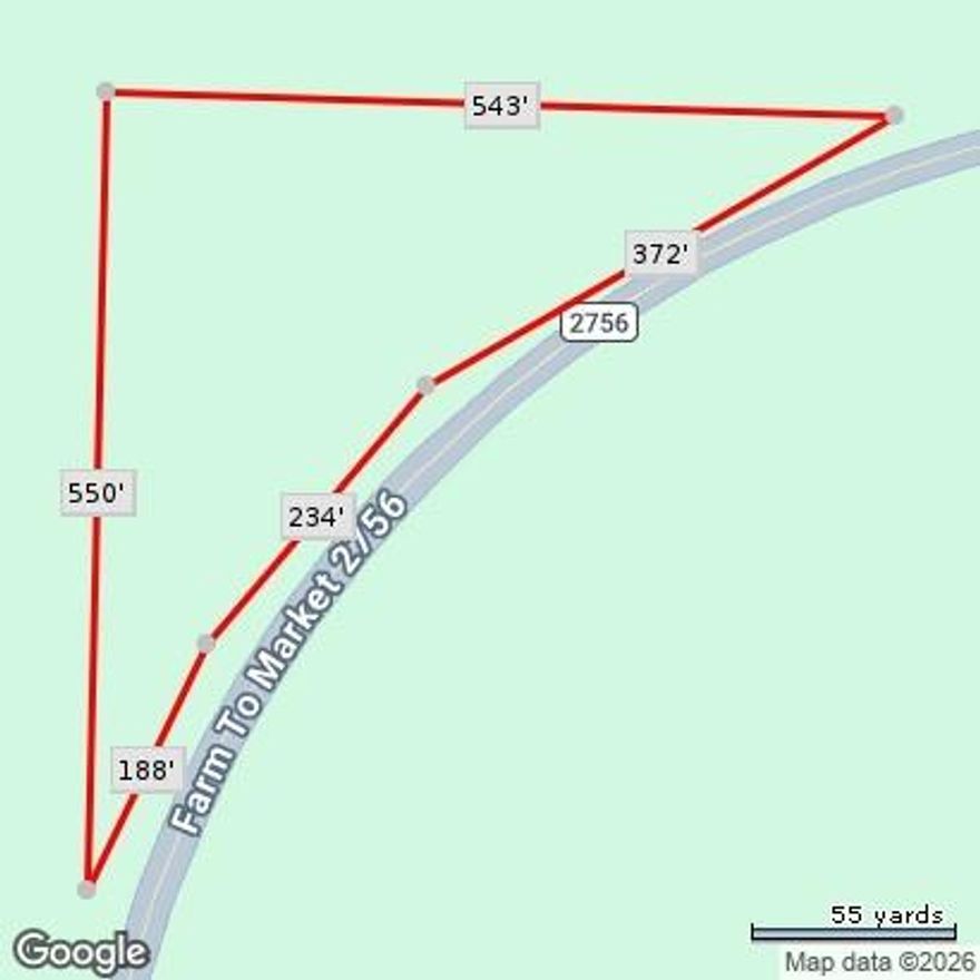 Unrestricted land with excellent potential for residential, commercial, or mixed-use development. This versatile parcel offers road frontage on FM 2756 with convenient access and great visibility, making it ideal for a custom home, business, rental project, office, retail, storage, or investment opportunity. With no zoning restrictions, buyers have the flexibility to explore multiple uses, subject to county approvals and permits.

All information provided is deemed reliable, but not guaranteed and should independently verified.