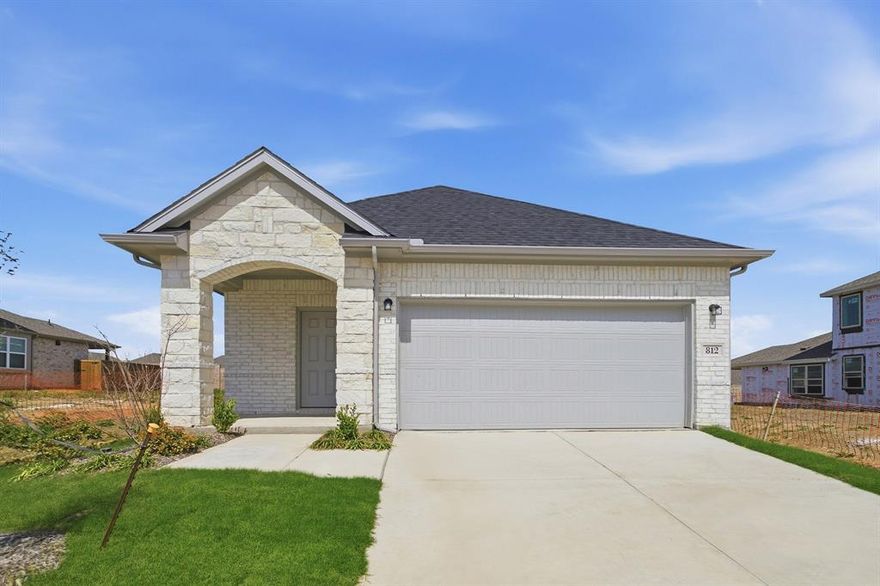 With enough space for the whole family, the Pecan floor plan will not disappoint. Upon entering your new home, you are greeted by a foyer area that is equipped with your convenient powder room, storage closet, and an entrance to your two-car garage. Needing more storage for tools, holiday decorations, or another car? Decide to upgrade to a two-and-a-half-car garage or even a three-car garage! Travel down the hallway where you are met with your expansive family room and dining room combination - perfect for entertaining guests for dinner parties, holidays, or any other occasion! Right off the living room lies your secondary and third bedrooms with the full secondary bathroom residing in between the two bedrooms. Past the dining area is your spacious kitchen area complete with access to your walk-in utility room and pantry, and contains sleek granite countertops, flat-panel birch cabinets, industry-leading appliances, and designer light fixtures that is sure to please any eye! Leading from the kitchen is access to your backyard with the option to include an extensive covered patio for you to enjoy backyard barbecues on. When it's time to rest, head over to your private master suite. Your master bathroom boasts cultured marble countertops, a large super shower, and a huge walk-in closet! The Pecan plan is perfect for most any lifestyle, no matter what phase of life you are in. Each CastleRock home is Energy Star Certified and is built with energy-efficient features that help keep you comfortable year-round. Features like low E3 cube windows, third-party inspected insulation, and high-efficiency lighting all work together to make sure you and your family are safe and comfortable throughout any season. Rest assured, you will cherish every moment made inside your lovely Pecan home. With the favorable options and exclusive features included in this floor plan, you will not regret choosing this home for your family.