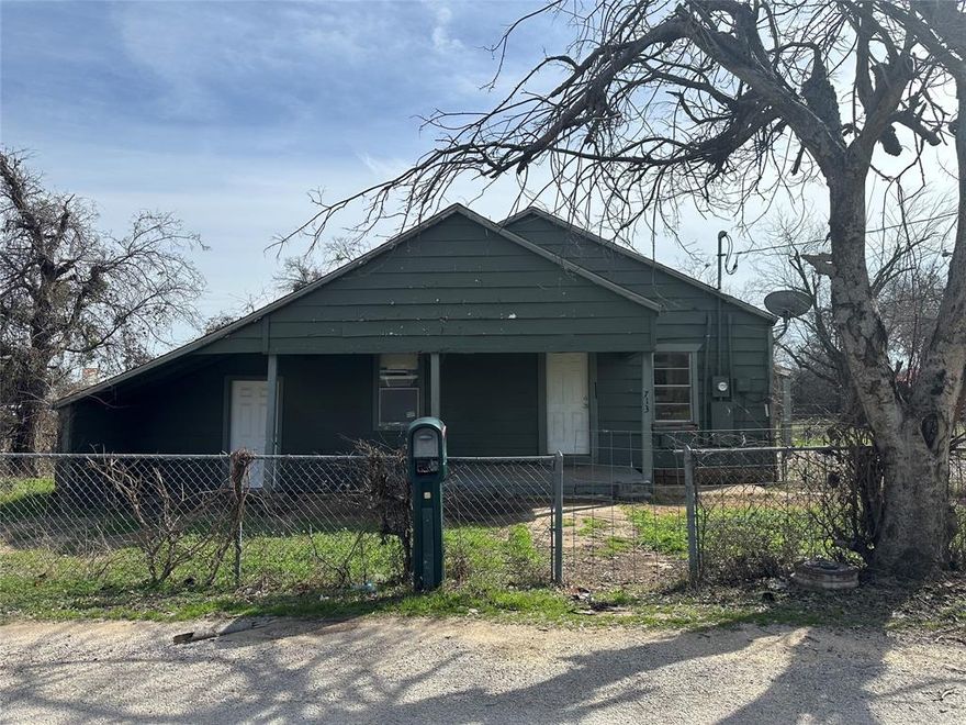 One of four properties available all sold as is.  3 houses and a vacant lot all on Wright and Roe.  Two of the houses are vacant and one is leased.  Can be purchased individually or as a package.  These properties are outside of the city limits so there are no city taxes.  Great location and investment opportunity.  Call for more information and pricing for all four properties.