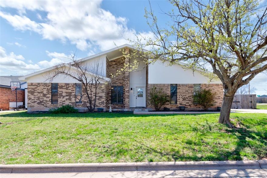 Clean and truly move-in ready, this inviting home sits on a desirable corner lot in Mesquite Forest and is ready for its new owner. A brand-new AC and heating unit provides comfort and efficiency from day one.

Step inside to an open-concept living area featuring soaring beamed ceilings, abundant natural light, and a striking floor-to-ceiling brick wood-burning fireplace perfect for cozy evenings at home. The kitchen is both stylish and functional, offering rock countertops, stainless steel appliances, and updated fixtures that make everyday living and entertaining easy.

Out back, you’ll find a spacious backyard with a covered patio and a full privacy fence, creating the perfect setting for relaxing, hosting gatherings, or letting pets roam freely.

Located in the highly sought-after Wylie ISD West, where homes in this price range are extremely limited, this property presents a rare opportunity. Schedule your showing today before it’s gone!