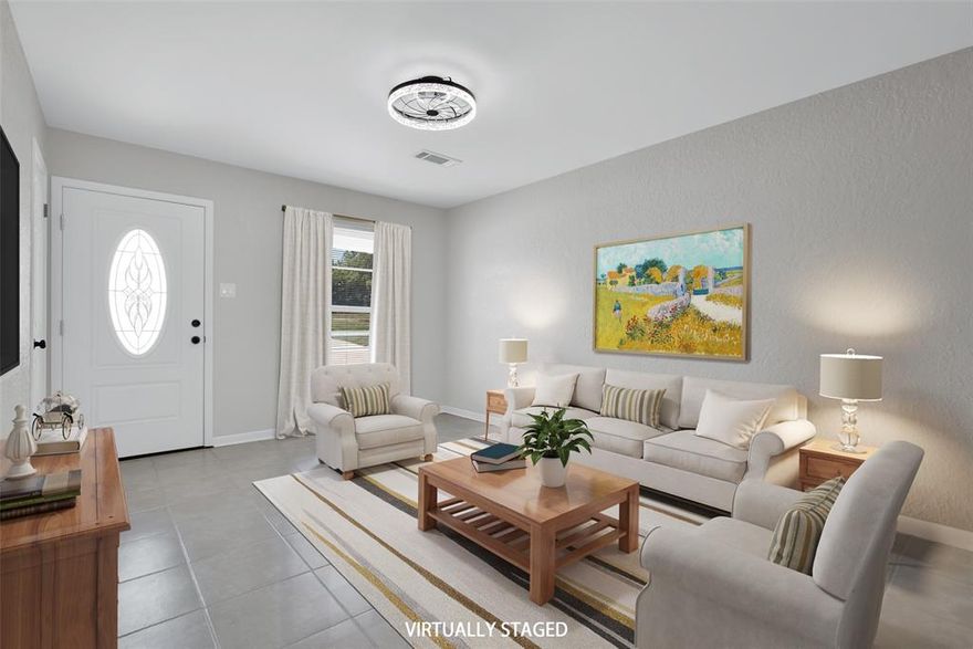 This home, lovingly cared for by the same family for 27 years is ready for its next owners. It has been newly renovated and is move-in ready. Recent upgrades include a new AC unit, roof, fixtures and electric range among other improvements. The circular driveway and attached garage make parking a breeze. Additional highlights include an eat-in kitchen, covered front and back porches and a fenced backyard with a storage shed. Conveniently located near schools, dining, shopping, parks, and easy access to Texas State Highway 75 for commuting. All information provided is deemed reliable, but is not guaranteed and should be independently verified. No available survey.