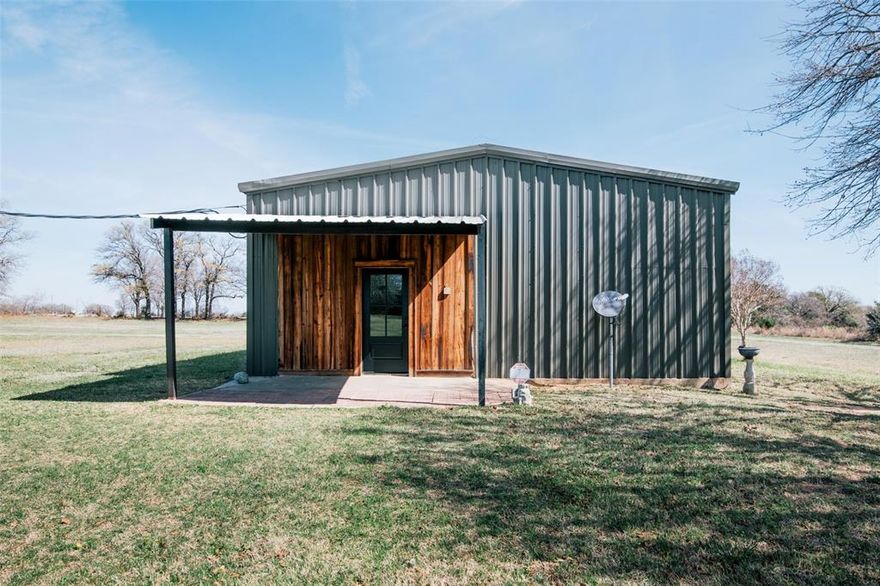 Welcome to this beautifully updated 3-bedroom, 2-bath barndominium offering 1,984 sq ft of open-concept living on just over 2 acres in the rolling hills of North Texas. Just 9 miles from Muenster and 24 miles from Gainesville, you get true country living without sacrificing convenience. Inside, you'll find fresh paint and new carpet throughout, fully refreshed bathrooms with new vanities, fixtures, and mirrors, plus new lighting that adds a modern touch. A brand-new HVAC system installed in 2025 ensures year-round comfort and efficiency. Fresh exterior paint complete the package with great curb appeal. Outside, enjoy the wide-open space of a unique corner lot, plus a storage building with electricity and plenty of parking. Country living at its finest and all the updates have been done for you!