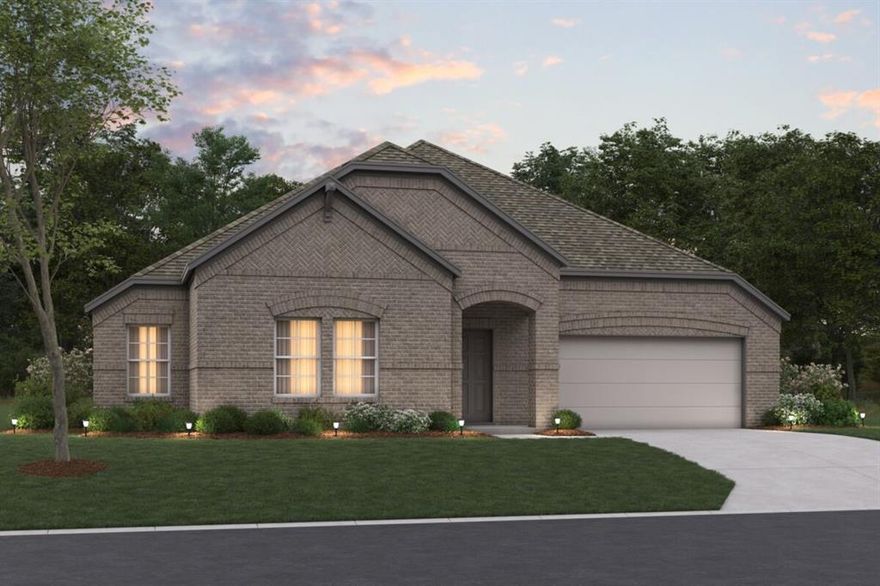 Welcome to this impressive new residence at 3213 Kingdom Drive in Denton, TX. This single-story home is designed for effortless movement, featuring a bright and fluid layout where every room is conveniently situated on one level.
Key Features:
• 4 generous bedrooms, including an owner’s suite tucked into its own private corner
• 3 full bathrooms finished with modern fixtures and high-quality materials
• living space thoughtfully arranged on a single floor
• Open-concept main hub that joins the kitchen and family room for a connected feel
• Brand-new construction with fresh finishes and expert craftsmanship throughout

Neighborhood & Location Benefits:
• Situated in a desirable Denton community with a welcoming, residential atmosphere
• Excellent proximity to local parks and green spaces for outdoor relaxation and fun
• A perfect residential setting that balances a peaceful retreat with access to daily conveniences

The interior is designed for a natural flow, with a central gathering space that brings the main living areas together for easy daily life. Because the owner's suite is situated in its own private corner of the home, it provides a quiet sanctuary separate from the secondary bedrooms. These additional rooms offer plenty of flexibility, whether you need space for guests, a hobby room, or a dedicated home office, all on one convenient level without the need for stairs.

This move-in-ready home offers the perfect combination of simple single-story convenience and a modern, airy design.

Schedule your tour today.