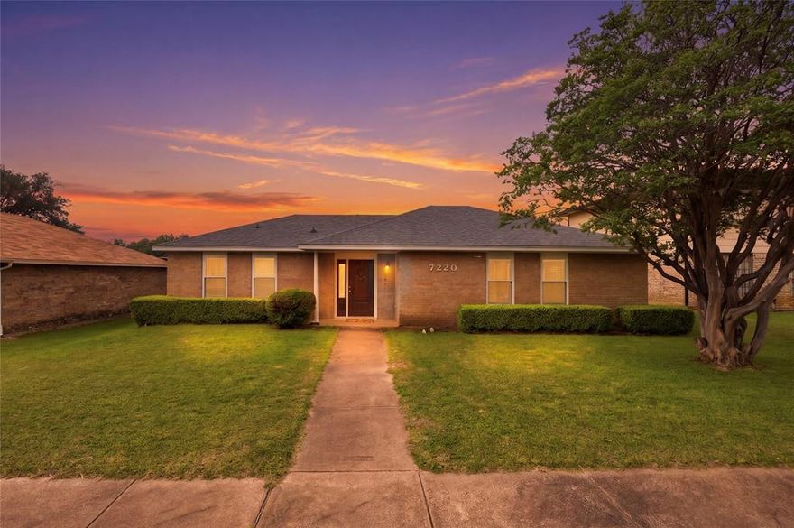 This beautifully maintained 3-bedroom, 2-bath home offers a refined blend of warmth, functionality, and thoughtful improvements. The well-balanced living space is anchored by vaulted ceilings with an exposed beam and a striking brick fireplace—creating an inviting, elevated atmosphere from the moment you step inside. The kitchen is both practical and polished, featuring granite countertops, stainless steel appliances, and generous cabinetry, all flowing seamlessly into the dining area for easy everyday living and entertaining. The primary suite provides a quiet retreat with an updated walk-in shower and clean, timeless finishes, while two additional bedrooms offer flexibility for guests, work, or evolving needs. Extensive updates add lasting value and peace of mind, including windows, roof, water heater, and kitchen appliances, along with a brand new HVAC system (interior and exterior) installed February 2026 with a transferable warranty. Situated on a spacious lot with a rear-entry garage and extended driveway, this home offers added privacy, functionality, and room to enjoy the outdoors. Well cared for and thoughtfully improved, this home delivers a rare balance of character, comfort, and lasting value.