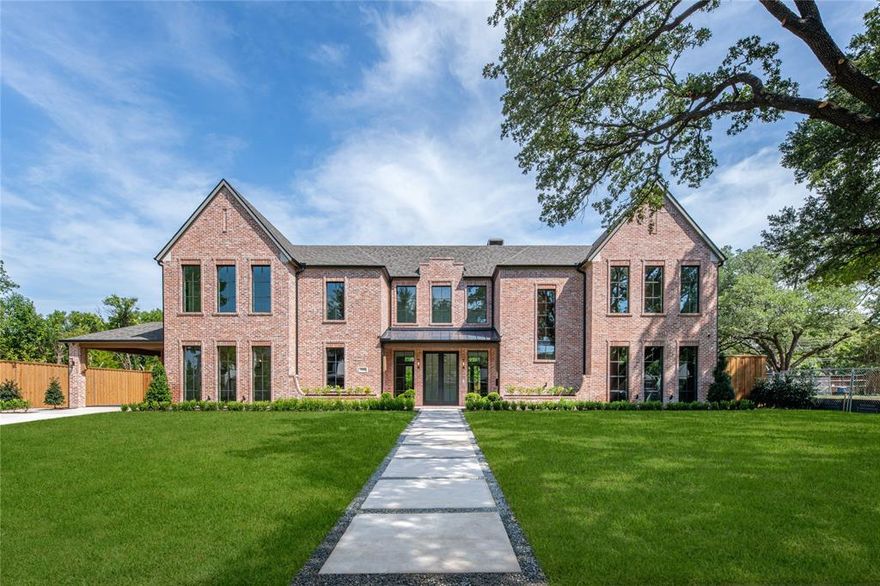 Nestled on an oversized lot in the prestigious neighborhood of Melshire Estates, this brand-new construction by Fairmont Homes redefines modern luxury living. Meticulously crafted with every detail in mind, this 6,400-square-foot masterpiece seamlessly blends timeless elegance with contemporary sophistication.  Upon arrival, the grand porte-cochere sets the tone for the homes exquisite design, offering both convenience and grandeur. Inside, you will find an expansive open-concept layout that effortlessly caters to both lavish entertaining and everyday comfort. With five ensuite bedrooms, each designed as a private retreat, this home ensures unparalleled comfort and privacy for family and guests alike.  The heart of the home is the gourmet kitchen, featuring top-of-the-line appliances, custom cabinetry, and an oversized island perfect for gathering. Adjacent living and dining areas are flooded with natural light, enhanced by soaring ceilings, sleek finishes, and a harmonious flow to the outdoor spaces.  Step outside to your personal resort-style oasis. The meticulously landscaped backyard showcases a sparkling pool, ample lounge space, and outdoor kitchen.  The oversized lot offers both privacy and endless possibilities, making it an entertainers paradise.  Luxury touches abound, from the spa-like primary suite with a soaking tub and walk-in shower to the state-of-the-art smart home technology. Every corner of this home has been thoughtfully designed to exceed expectations, offering the perfect combination of style, function, and modern convenience.  Located in sought-after Melshire Estates, this property offers easy access to top-rated schools, premier shopping, fine dining, and all the amenities that make this neighborhood one of Dallas' most coveted areas.  This is more than a home its s a statement of sophistication and refinement. Schedule your private tour today and experience the pinnacle of luxury living in Melshire Estates.  Completion date Summer 2025!