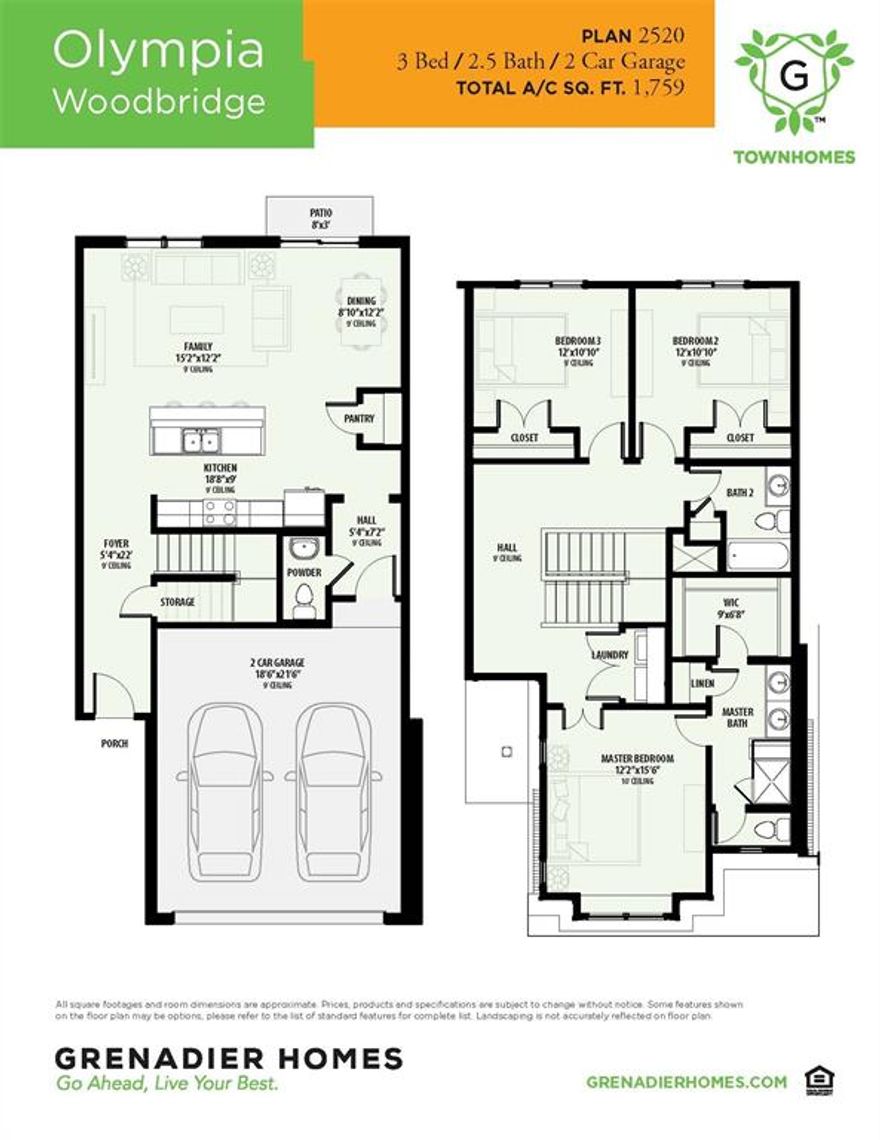AVAILABLE APRIL WITH OVER $27K IN UPGRADES! Grenadier Homes is bringing their smart-sized, energy efficient Townhomes to Woodbridge, the newest master-planned community in Wylie. Designed to live like a single-family home, our 2-story townhomes feature front-entry 2-car garages and private 20-foot deep fenced backyards. At Grenadier Homes, we’re building more than Villas, Townhomes and European-style homes – We’re building a better way for you to live your best. Our smart-sized homes are energy efficient, intelligently designed, and professionally managed in the best DFW communities. You’ll spend less money and time on where you live and more on how you live when you choose a Grenadier home. Olympia Plan