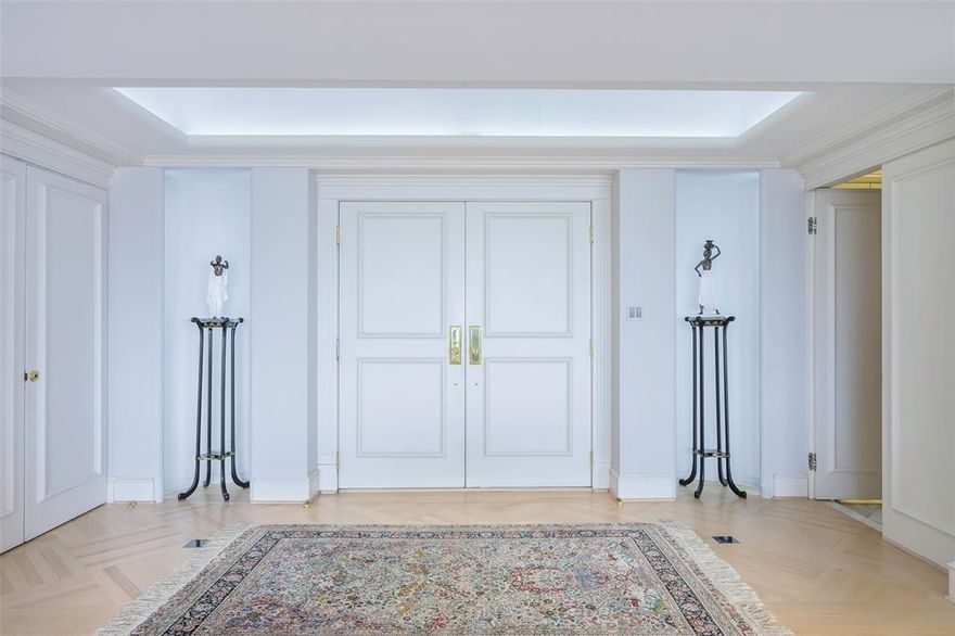 Come home to a lifestyle that feels effortlessly elevated in this luxury gated high-rise condo at Bonaventure, where privacy, convenience, and city energy blend seamlessly. Tucked inside a prestigious enclave just minutes from high-end shopping, destination dining, and top-tier private schools, this residence offers a rare balance of urban access and resort-style calm. A separate private entrance welcomes you into light-filled interiors, wrapped in walls of windows that capture panoramic city views and glowing sunsets, making them part of your daily routine. Mornings begin with coffee on one of two balconies, evenings flow naturally into the expansive living room, perfect for entertaining with its sleek built-ins, wet bar, and indoor-outdoor connection. The kitchen is designed for both casual mornings and dinner parties, featuring granite floors and countertops, slide-out pantry shelving, Sub-Zero refrigeration, double ovens, and a breakfast bar that invites conversation. Your primary suite is a true retreat, complete with a private dressing area, custom walk-in closet, marble dual vanities, and thoughtfully designed dual toilets in a space made for slow mornings and easy evenings. Every detail supports comfortable and convenient living, from a cedar closet and abundant built-ins to two assigned garage spaces. Beyond your front door, enjoy a resort-style community with indoor and outdoor pools, tennis and pickleball courts, a park and pond with afountain, jogging paths, a dog park, fitness center, community rooms, valet service, and a playground. This is more than a condo - it’s a lock-and-leave lifestyle with space, service, and views that make every day feel luxurious.

--