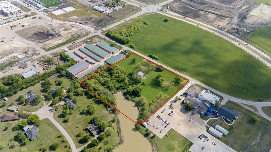 One of the most exceptional commercial opportunities in all of Collin County, this prime 5.657-acre tract is ideally positioned just steps from the highly trafficked hard corner of Custer Road and Frontier Parkway. Perfectly situated at the convergence of Prosper, Celina, and McKinney, the location offers unmatched visibility, accessibility, and long-term growth potential.

The property lies directly across from the highly anticipated Custer Frontier Marketplace, a transformative 127-acre master-planned development anchored by a 118,000-square-foot Kroger Marketplace and complemented by an exciting mix of retail, dining, and medical users. The development will also feature approximately 300 new residential homes along with 11 acres dedicated to multifamily and mixed-use projects—making this one of the most significant developments in the area’s recent history.

Zoned for a wide range of commercial uses, permitted applications include professional office condos, licensed child care center, house of worship, private or parochial school, pet day care, nursery, and farm and ranch feed store. No medical use permitted. This flexibility provides a strong foundation for a variety of investment or development strategies.

Surrounded by some of the area’s most prestigious communities—including Mustang Lakes, Christie Farms, and Amberwood—this site benefits from a high-income, rapidly expanding population base. Additionally, a brand-new Prosper ISD elementary and middle school are currently under construction just moments from the property, further enhancing long-term demand.

The property spans the full frontage between Rhea’s Mill Baptist Church and the adjacent self-storage facility, offering substantial presence and development potential.

An outstanding opportunity for investors and developers to secure a premier commercial site in the path of explosive growth—prior to the next wave of value appreciation. Survey available upon execution of an accepted contract.