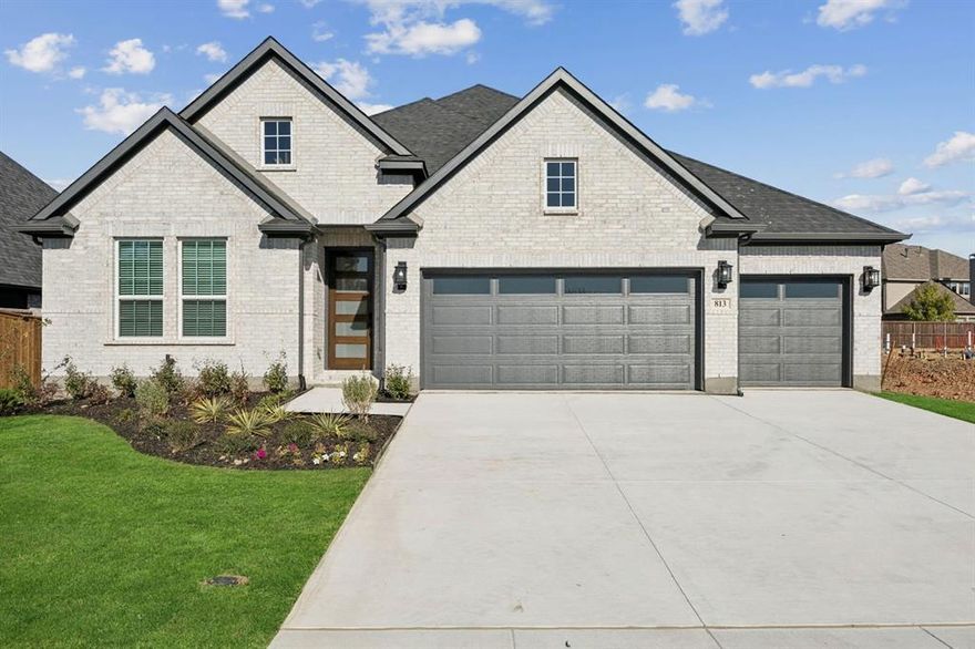 MLS# 21044026 - Built by Chesmar Homes - Ready Now! ~ Discover effortless single-story living in this beautifully designed 3-bedroom, 3-bathroom home with a spacious 3-car garage and an open-concept floor plan perfect for modern lifestyles. The heart of the home features a bright family room with a cozy gas fireplace and a stunning 3-panel glass patio sliding door that opens to a covered outdoor living area ideal for relaxing or entertaining. A dedicated study room offers a quiet workspace, while the versatile game room provides extra space for family fun or hosting guests. With high-end finishes, smart layout, and exceptional curb appeal, this home has everything you need to live in comfort and style.