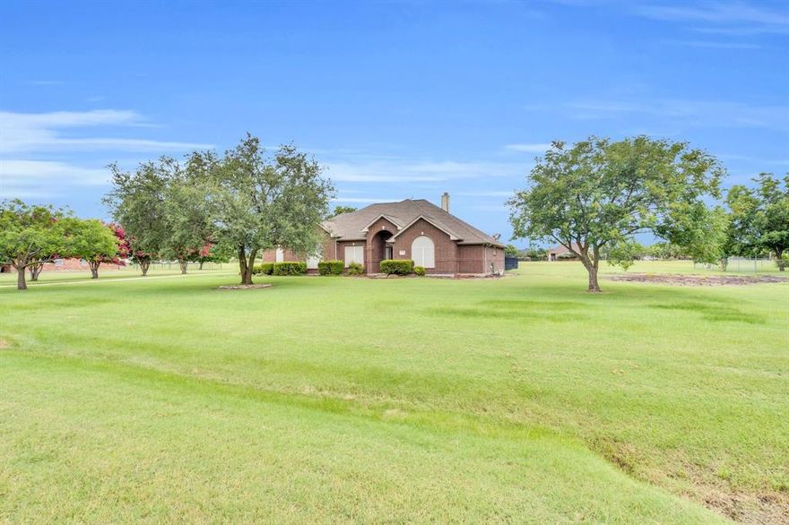 Peaceful Living Meets City Convenience Under $500K! Craving space, serenity, and the perks of city life just minutes away? This charming Waxahachie gem delivers it all. Nestled on 2 tranquil acres outside city limits (hello, no city taxes!), this spacious 3 bedroom, 2 bath home offers 2,426 sq ft of thoughtfully designed living. Highlights You'll Love: Split bedroom layout for ultimate privacy, open concept kitchen with generous counter space, and two dining areas, perfect for hosting Inviting living room with warm character and room to relax. Dedicated study that easily converts to a 4th bedroom. Primary suite retreat featuring a sunlit sitting area, ideal for morning coffee or winding down with a good book.
With its original charm intact and a price point that leaves room in your budget, this home is a canvas for your creativity. Whether you're dreaming of modern updates, cozy farmhouse touches, or bold design statements, you have the freedom to make it your own. Enjoy the peaceful country vibe while staying close to Waxahachie’s vibrant shopping, dining, and schools. Plus, you're just a short drive from Dallas for work or play. Your dream home starts here, affordably priced and full of potential. All this for under $500K!