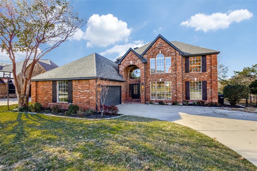 Immaculately renovated major upgrades to this already impressive 4-bedroom home in the heart of McKinney's Eldorado Country Club. Live among mature trees and rolling hills while enjoying a secluded, private, golf-course view — with trees, not neighbors, behind you.   Recent updates include gorgeous white oak flooring, custom paint, windows, quartz countertops, upgraded carpet, stainless appliances, light & bath fixtures, & completely renovated pool,     This home needs nothing… except its next owner!    The refreshed, open kitchen offers generous space for both entertaining and daily living.   The first-floor primary suite features private access to the pool and spa.    Upstairs, a flexible living area can serve as a billiards room, poker lounge, movie room—whatever fits your lifestyle.    The garage may even accommodate your private golf cart.    Award-winning Valley Creek Elementary is just a short bike or golf-cart ride away. Various Club memberships—golf, tennis, dining—are available.    (PS: the square footage is actually larger than shown in the tax rolls - -  shhh don't tell 'em!)  Schedule your showing today !