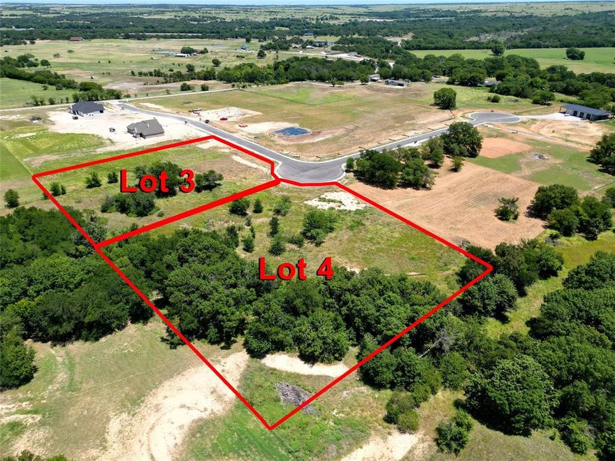 ***Rare opportunity to build to suit on large lots, nicely secluded off 380.***Blackstar Estates is an upcoming development in Decatur ISD, featuring fenced, 2+ treed lots with no HOA, MUD or PID. Subdivision is midway between Decatur and Denton off HWY 380, thereby offering close access to both Hwy 287 and I35, but far enough off 380 to enjoy a more rural setting without the highway noise. These extra wide lots, creating more distance from your neighbors, will be side fenced with pipe and no climb wire. Malibu offers these build outs on a standard build- carpet, tile, and engineered wood; decorative crown molding and five & one-fourth baseboards; ceiling fans in all rooms; textured walls with rounded corners; vaulted ceilings and wood beams; large kitchen island, custom cabinets throughout; full gutters, sod, flower bed landscaping, and a sprinkler system. Homes are energy efficient with Radiant Barrier decking, a 15 SEER heat pump, R-49 blown in attic insulation, and R-15 Batt wall insulation. Choose your floor plan and build out and make this home yours with a builder who prides himself with quality workmanship and who offers a 1-2-10 home warranty to back up his product. Again, this is a rare opportunity to have a home built on a lot to your specifications. Don't miss your chance! Price listed on this home is for a 2400 square foot build with no additional upgrades. Bedrooms, bathrooms and garage will be dependent on selected floor plan. PHOTOS are examples of recent Malibu builds.