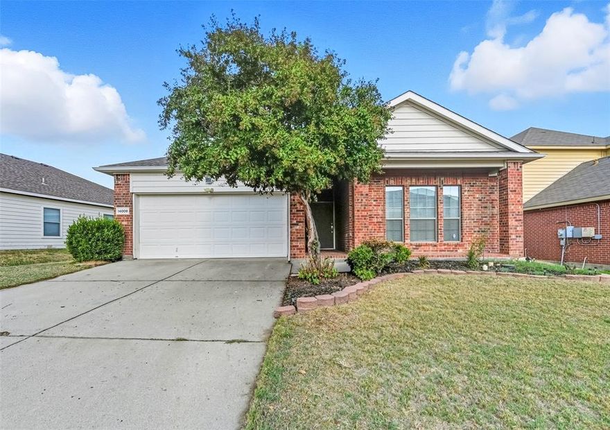 Welcome to this charming 3-bedroom, 2-bath brick home offering comfort, style, and convenience. Step inside to discover a bright open-concept floor plan that seamlessly connects the spacious living area, dining, and kitchen with high ceilings, perfect for both everyday living and entertaining guests.
The kitchen features ample cabinetry, modern finishes, and a layout designed for function and flow, fresh new floors in the living room and kitchen. The primary suite offers a relaxing retreat with its own private bath, while two additional bedrooms provide versatility for family, guests, or a home office.
Situated in a great location near shopping, dining, and everyday conveniences, this home combines peaceful living with easy access to all the essentials. With its inviting design and prime spot in Haslet, plus beautiful quite neighborhood with great amenities in the community. Just twenty minutes away from Fort Worth downtown and thirty-five mins from the Dallas-Ft Worth airport.