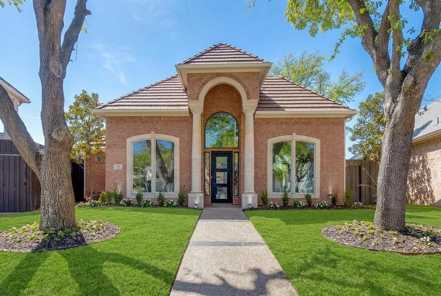 Designed for both sophisticated entertaining & comfortable everyday living, this beautifully reimagined residence offers exceptional versatility for a variety of lifestyles. Whether hosting gatherings in expansive open living spaces, enjoying quiet evenings by the statement fireplace, or accommodating a growing family with generously sized bedrooms and private baths, the thoughtfully designed layout balances elegance and functionality.

Welcome to 5815 Coolwater Cove, an exceptional home in an exclusive gated enclave of just 20 residences, offering a rare combination of privacy, luxury, & convenience. Fully remodeled, this stunning property features 4 bedrooms, 5 bathrooms, & 3,964 sq. ft. of finely designed living space.

Soaring ceilings, wide-plank hardwood floors, and abundant natural light create a bright and inviting atmosphere. The main living area is anchored by a dramatic floor-to-ceiling stone fireplace, a striking focal point and elegant backdrop for entertaining or everyday living.

The designer kitchen flows seamlessly into living and dining spaces and boasts custom cabinetry, a spacious island with seating, premium appliances, and elevated finishes that blend style with functionality. Multiple living areas provide flexibility for intimate gatherings or larger celebrations. A grand entry staircase leads to a formal dining space ideal for hosting memorable dinners, while curated textures, warm neutral tones, and upscale fixtures create a refined yet welcoming ambiance throughout.

Ideally situated in North Dallas, the home is centrally located between Addison and Plano with easy access to the Dallas North Tollway and President George Bush Turnpike. It sits directly across from The Shelton School & minutes from Trinity Christian Academy, two highly regarded private schools.

This is a rare opportunity to own a fully renovated luxury residence where thoughtful design, quality craftsmanship, & refined living come together in one exceptional home.