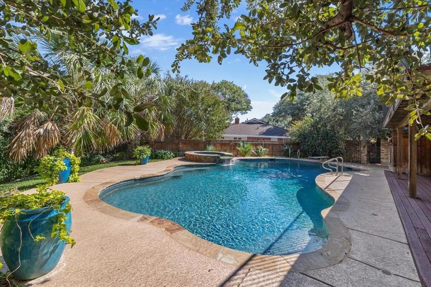 Situated on a cul-de-sac in a well-established Fort Worth neighborhood, this 6,195 square foot residence offers a rare combination of space, flexibility, and opportunity on a 0.430 acre lot. With six bedrooms and the potential for up to eight, five full baths, one half bath, and four living areas, the layout supports a variety of living arrangements. Interior spaces include a formal living room, den with fireplace, family room with wet bar, and a large game room suitable for multiple uses. The dining areas include both formal and casual options. The upstairs primary suite features a fireplace, four closets, a private office with built-in storage, and access to an adjacent bedroom with ensuite bath and separate hallway entry. The backyard includes a pool, spa, and three distinct outdoor living areas, offering multiple options for entertaining or relaxing. Additional features include a copper farmhouse sink, and a bathroom with direct pool access. The property also offers a gated drive with additional parking and an attached two-car garage. Recent improvements include interior paint touch-ups, hardwood floor polishing, carpet stretching, window replacement, garage cleanout and power washing, and front door hardware updates. With its size, lot placement, cul-de-sac location, and flexible floor plan, this property presents a strong opportunity for the next owners. Watch for weekly open houses this spring on Sunday afternoons.