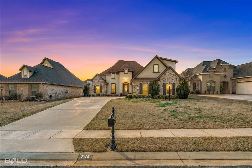 Built in 2018 and meticulously maintained, this exceptional 5-bedroom, 3-bath home offers 2,264 square feet of thoughtfully designed living space in a gated, family-friendly community just minutes from Barksdale AFB, I-20, and I-220. The smart split floor plan provides ideal functionality, with a private primary suite positioned opposite a separate children’s wing for added comfort and privacy. The heart of the home is the expansive open-concept kitchen featuring granite countertops, abundant cabinetry, two pantries, and seamless flow into the dining and living areas. Large windows fill the space with natural light, creating a bright and inviting atmosphere perfect for both everyday living and entertaining. A versatile bonus room offers flexibility as a home office, media room, or secondary living area. The primary suite serves as a true retreat, complete with a spacious walk-in closet, double vanities, a jetted soaking tub, glass and tile walk-in shower, and a private water closet. Storage is a standout feature throughout the home, including linen closets, generous bedroom closets, and a massive walk-in attic with built-in shelving. Outdoor living is designed for enjoyment, featuring a covered patio with TV and grill setup, extended entertaining space with a built-in bar, professionally constructed pergola, above-ground pool, backyard dog run, and dedicated pet room. Located in a desirable school district within a connected, welcoming neighborhood, this home offers the perfect blend of space, comfort, and lifestyle convenience.