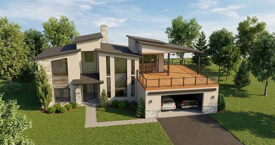 Welcome to Your Modern Lake Estate at Emerald Bay. Discover the perfect blend of sophistication and comfort in this stunning new construction home built by local based Cedar Lux Properties. This modern lake house features a striking architectural design with clean lines glass pivot door and expansive windows, allowing natural light to illuminate the interiors. Situated on one of the coveted interior lots in the exclusive gated Emerald Bay subdivision, this residence offers both privacy and breathtaking water views. Enjoy a spacious open floor plan with the primary en-suite on the  main level, featuring a luxurious spa bathroom and a walk-in closet with a dressing island. Additionally, a versatile flex space can serve as a fifth bedroom complete with closet. The main floor boasts a remarkable dual staircase with floor-to-ceiling windows, showcasing elegance and natural lighting with space underneath for a music room or cocktail lounge, perfect for entertaining. The great room opens to a covered patio, set ups for an outdoor kitchen with buyers preferred design. The second level retreat  offers three bedrooms and 3.5 bathrooms, including an ensuite, a jack-and-jill for two bedrooms , and a powder bath. The loft features a wet bar and two sliding panels that open onto the terrace with water views perfect for entertaining. This home is equipped with high-end interior finishes, including natural stone, quartz surfaces, engineered hardwoods, and a premium Thermador appliance package. Custom cabinets and decorative lighting throughout the home. Enjoy professionally landscaped grounds with efficient irrigation system, enhancing the properties curve appeal. As construction has just begun, there is still time for buyers to choose several finishes and personal touches. Early engagement is encouraged to explore available options. Anticipated completion by June 2026. Price includes one boat slip in the communities shared marina. Boat HOA is additional.