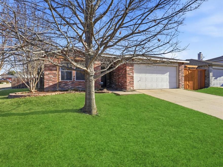 Welcome home to comfort, space and convenience in this charming McKinney home, perfectly situated on an oversized corner lot. From the moment you step inside, you’ll appreciate the spacious open layout and inviting atmosphere. The large living room features a cozy fireplace with a custom mantel and flows seamlessly into the bright eat-in kitchen, creating the perfect space for both everyday living and entertaining. The generous primary suite offers ample room for oversized furniture along with abundant closet space. Secondary bedrooms are nicely sized with great storage, and the bathrooms have been tastefully updated. Laminate flooring runs throughout the living area, bedrooms, and hallway, offering a clean, cohesive and low-maintenance finish. Step outside to enjoy the expansive backyard, complete with a storage shed that conveys with the property. The oversized corner lot provides additional space and flexibility that is hard to find. This well-maintained, move-in ready home is an incredible opportunity for buyers seeking comfort, functionality, and value in a prime McKinney location.
PREFERRED LENDER OFFERING FREE 1-0 BUYDOWN! ASK AGENT!