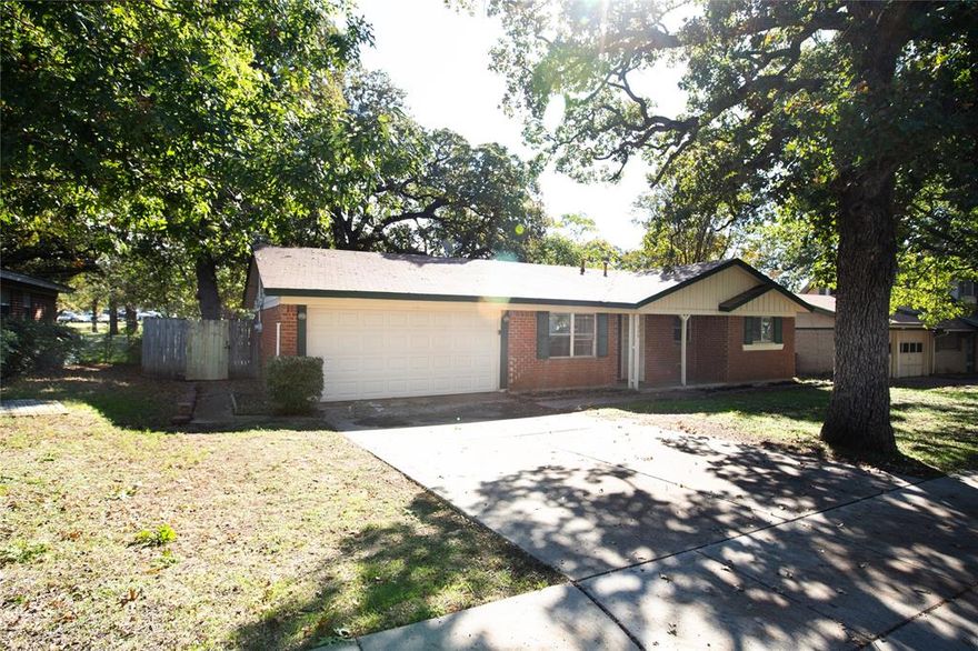 Down Payment and closing costs grant eligible (Up To $15,000)! Welcome to 524 E Redbud Dr, a single-story home located in the beautiful Bellaire Place addition of Hurst. The entryway leads to an open family room with plenty of natural light. The home features three bedrooms and two bathrooms with new interior paint and carpet. The freshly updated kitchen with new oven and dishwasher. Step outside to the private yard and back patio where you can enjoy outdoor living at its finest. The home is situated on a nice-sized lot with plenty of mature trees for natural shade. .