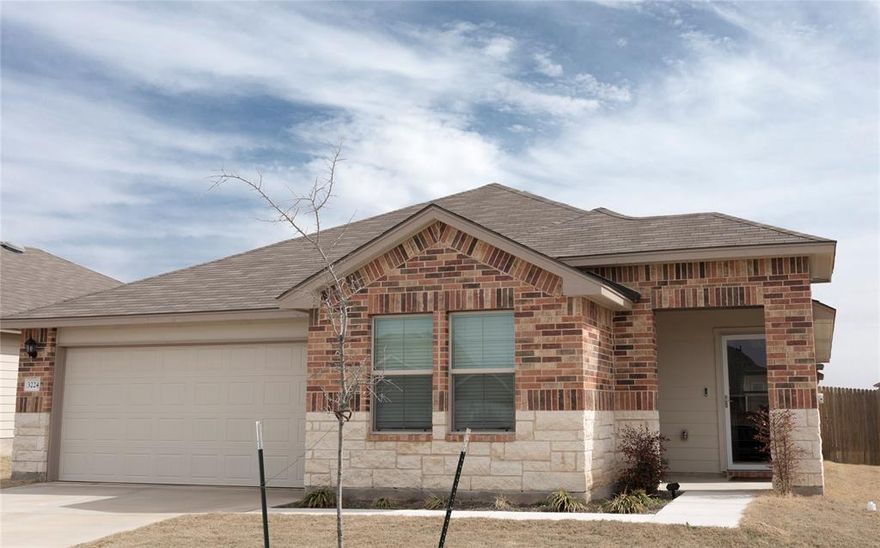 Welcome to this beautifully upgraded home in the desirable Park Meadows neighborhood of Lorena! Built in 2023, this thoughtfully designed 3 bedroom 2 bathroom home offers 1560 sq ft. (per MCAD) of modern comfort with upgrades that truly set it apart from standard builder-grade properties. Step inside to an inviting open concept layout, seamlessly connecting the living room and kitchen - perfect for entertaining or everyday living. The kitchen and both bathrooms are finished with elegant granite countertops, complemented by upgraded faucets and fixtures throughout the home. The spacious primary suite offers a private retreat, complete with his and hers walk-in closets and durable luxury vinyl plank flooring, while the two additional bedrooms feature comfortable carpeting. A nursery room showcases custom trim work, adding charm and character. This home is equipped with a smart home system for added convenience and efficiency. Additional upgrades total approx. $15,000 include premium shower heads, upgraded door hardware, a custom electric fireplace that adds warmth, style, and a cozy focal point, painted cabinets, island trim work, and storm doors on both the front and back entrances. Outside, enjoy a fully privacy fenced backyard with rich dark wood stain, perfect for relaxing or entertaining. The automatic sprinkler system keeps the lawn looking its best year round. A 2 car garage provides ample storage and parking. Located within the highly regarded Park Hill Elementary zone of Midway ISD, this home is part of a community that offers fantastic amenities, including a neighborhood playground and a walking track at the nearby park. An added bonus: this property features an assumable loan at an attractive 5.5% interest rate (subject to lender approval),offering a valuable opportunity in today's market. Don't miss your chance to own this move-in ready, upgraded home in the Park Meadows neighborhood.