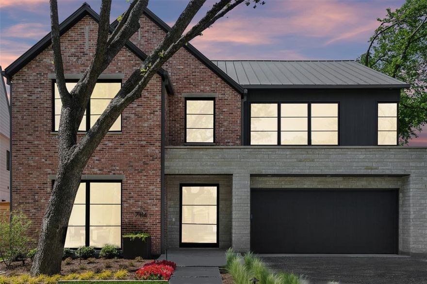 Experience modern elegance in this stunning Newport Group home, ideally situated in Lakewood. A dramatic formal entry with a sweeping curved staircase sets the tone for refined living, complemented by a private home office for today’s lifestyle. The open-concept living, dining, and kitchen spaces are filled with natural light and framed by expansive windows overlooking the private backyard retreat. The chef’s kitchen is a true centerpiece, featuring a professional-grade gas range, built-in refrigerator, dual dishwashers, abundant cabinetry, and a walk-in pantry complete with wine tower, ice maker, and drawer fridge. A guest suite with private bath, spacious mudroom with custom cabinetry, powder bath, and large laundry room complete the thoughtfully designed first floor. Upstairs, a vaulted second living area offers a versatile gathering space, while three secondary bedrooms each enjoy their own en-suite bath. The luxurious primary suite is a true sanctuary with vaulted ceilings, serene backyard views, and a spa-inspired bath showcasing dual vanities, soaking tub, oversized shower, and a custom walk-in closet with built-ins and a central island. The backyard is designed for year-round entertaining with a sparkling pool, grassy play space, outdoor fireplace, built-in grill, heaters, and retractable phantom screens. Additional highlights include wide-plank hardwood floors, second laundry room on the second floor, a three-car garage, and an unbeatable location just steps from White Rock Lake, the YMCA, and Tokalon Park.