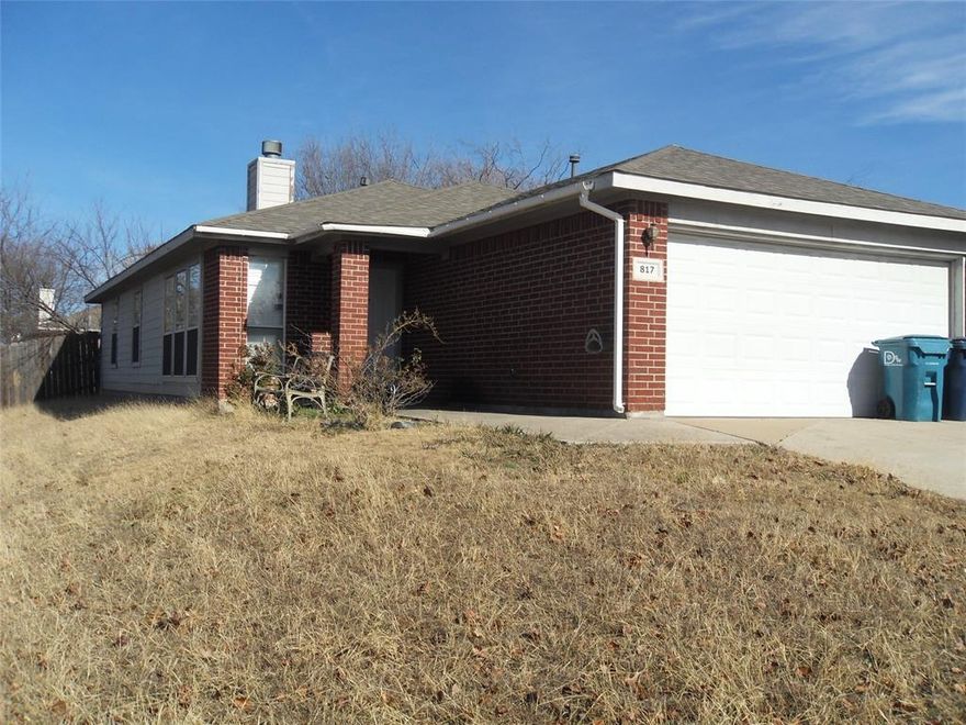 Attractively priced 3 bedroom home that needs only a little TLC.  Easy access to the Loop provides nearby shopping and dining.  Be on I35 in a matter of minutes.   Convenient location and situated in a quiet, established neighborhood.  Kitchen and living room and dining room all open to each other.  Hard surface floor covering throughout much of the home.