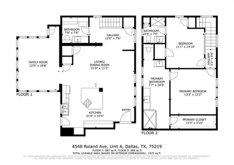 Tiny photo for 4548 Roland Avenue #A, Highland Park, TX 75219 (MLS # 21353442)