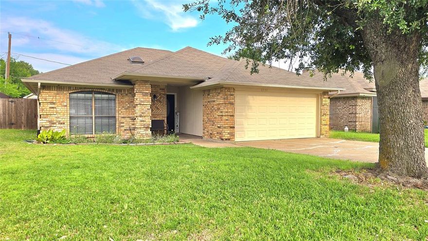 Welcome home to this beautifully updated home in Arlington, TX in a very desirable school district Mansfield ISD! Enjoy family fun in the swimming pool and grilling with friends. Indulge on your cup of coffee on this cute front porch. Property features 3 bedrooms, 2 full baths and a 2 car garage. Each bathroom has skylights, which gives abundant natural lighting during the day and saves on electricity. Who doesn't like to save money?! Guest bathroom shower has been recently modernized. The sunroom is perfect for your plants if you're a plant lover, or use it for your pets, children's playroom, exercise room, office, music room, extra storage, karaoke room, craft room, the possibilities are endless! This open living area features vaulted ceilings and a large welcoming fireplace. The tv on the fireplace will convey with property. **Home is now vacant**