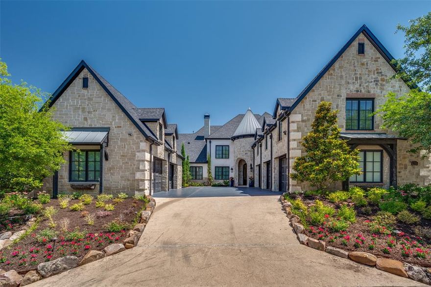 Stunning Fully UPDATED property in the PRESTIGIOUS guard gated community of KINGS LAKE!! Cathedral Grand entry with views of the modern living spaces!! The Focal point is the stunning floor to ceiling Marble Fireplace in den surrounded by built in cabinets and equipped with a drop down movie screen & full service wet bar. The exquisite gourmet kitchen has all the newest designer features. The primary suite is updated with spa like bath with heated floors, and amazing custom closet. Beautiful Study with fireplace and custom wood flooring. First floor also has a full BR Ensuite. Upstairs is a game room, media room, 3 BR, and a private suite which includes a huge living space, wood floors, bar area and beamed ceiling!! Climate controlled garages. Beautifully landscaped backyard with huge covered patio, terraced pool spa area overlooks a tree lined greenbelt with park access. Secret room above N. garage is perfect for flight or golf simulator! This is Executive living at its finest!!