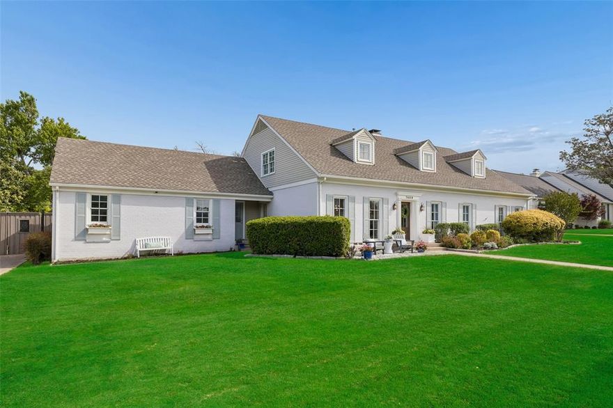 Situated on a beautifully manicured .399-acre lot, this charming and fully updated Northwood Hills residence offers the perfect blend of timeless curb appeal and modern luxury. Inside, a light-filled open floorplan is designed for effortless entertaining, featuring a reimagined chef's kitchen with a generous island and stainless appliances that flows seamlessly into the spacious living area with a gas stone fireplace, thoughtfully designed built ins and a wet bar. The main level also hosts a large dining room in addition to the breakfast area, and a versatile study with French doors that could easily be used as a playroom or second living room. A generous primary suite with three closets and a spa like ensuite bath, plus a convenient first floor guest room with full bath and a half bath convenient to the pool round out the main level, while the upper level features a spacious game room and three additional bedrooms, one which is en-suite with updated baths. The crown jewel of the property is the extraordinary resort style outdoor living area, envisioned for year round entertaining; an expansive covered patio with Silver VP Travertine pavers, two islands featuring a built in Blaze gas grill and fridge, Serena & Lily designer pendants, a striking fireplace, industrial-style fans, and two Infratech ceiling mount heaters overlooks a sparkling resurfaced pool and lush lawn.  The boundless backyard offers exceptional space for entertaining, outdoor dining, watching the big game and enjoying the Texas sunshine in complete comfort. Ideally located within RISD boundaries near premier shopping, dining, and top private schools, 7439 Stonecrest Drive presents a rare opportunity for an elevated lifestyle experience in one of Dallas' most coveted neighborhoods.