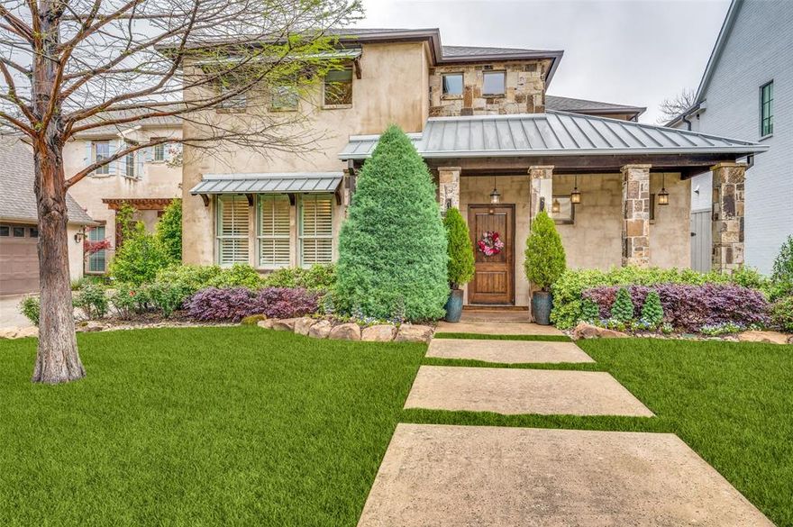 Beautifully updated in the heart of Briarwood, you will find 4901 Stanford Avenue. This single family home grabs your attention the moment you walk in with high beamed ceilings, a plethora of living spaces, and a fresh gorgeous kitchen with taj mahal countertops that opens up to the family room. A rare find in this neighborhood, the primary is downstairs and offers gorgeous natural light as you look into the backyard. Upstairs you will find a potential second primary or guest suite along with the other two bedrooms, a playroom and sweet patio overlooking the turfed yard. You will also find a covered patio and a rear driveway that could be used as a play area or sport court. This home is decked out to the nines, and has everything one could look for in this sought after location.