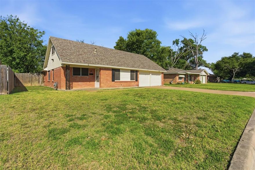 For sale at $250,000, this charming 4-bedroom home offers incredible value and endless potential! With 1 full bath and 2 half baths—including a convenient half bath in the primary bedroom—this thoughtfully designed floor plan makes everyday living easy. Three bedrooms, including the primary, are located downstairs, along with a full bath in the hallway. Step inside to a bright and inviting living room featuring built-in shelves—perfect for displaying books, photos, or décor. The kitchen has been left as-is, giving new owners the opportunity to customize it to their own style and taste. Freshly updated throughout, the home boasts all-new interior and exterior paint, along with new carpet and luxury vinyl plank flooring for a clean, modern look. Upstairs, you’ll find a spacious retreat that includes one bedroom, a half bath, and a large bonus room offering endless possibilities—ideal for a home office, playroom, or guest suite. Located in the heart of Fort Worth, you have convenient access to shopping galore, downtown, the Stockyards, DFW airport and more. At 1,897 square feet, this home is a fantastic bargain—providing both comfort and flexibility for its next lucky owners. Don’t miss your chance to make this beautifully refreshed home yours!