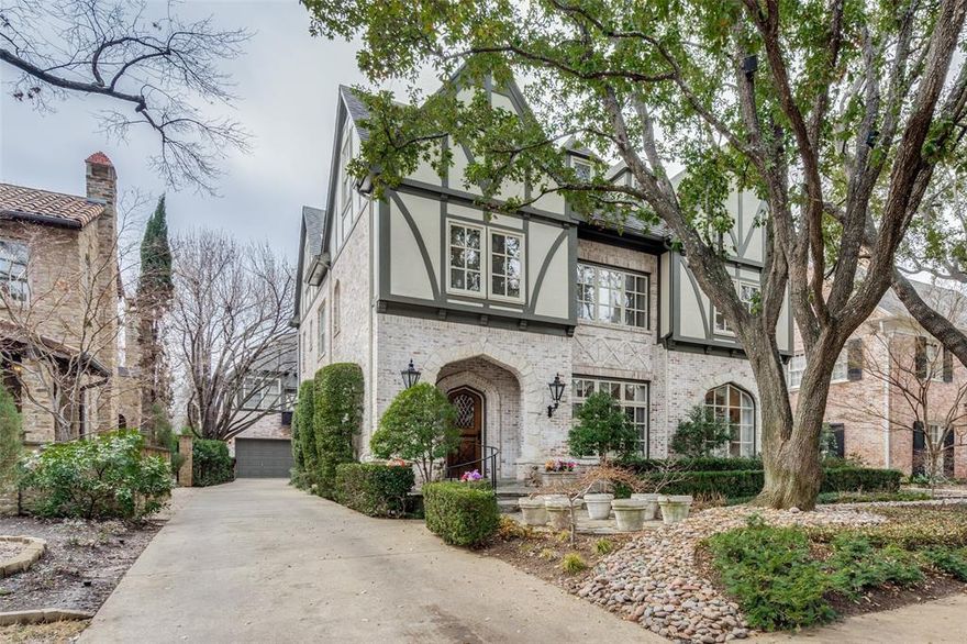 Walk to HP Village! Nestled in one of Dallas’ most desirable neighborhoods, this timeless home embodies the essence of luxurious living. With 5 bedrooms, 5.1 baths, and 4 living areas spread across 3 stories, this home offers ample space for both relaxation and entertainment. The well-appointed kitchen features a breakfast area that opens to the family room, creating a warm and inviting atmosphere. Upstairs, the spacious primary bedroom boasts 2 large his and her walk-in closets, as well as separate his and her bathrooms. Additionally, the second floor includes a living area and 2 secondary bedrooms, each with an ensuite bathroom. The third floor is perfect for entertaining, with 2 bedrooms, a wine cellar, and a game room. Guest quarters over garage with separate entrance