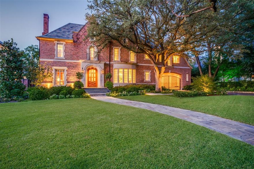 Featured in Flower Magazine, this stunning Tudor Revival on Potomac Avenue was beautifully renovated with Mary Beth Wagner in 2022. Designed by Richard Drummond Davis and built by Gage Homes, it sits on a 105x167 (.40 acres) lot and offers 5 bedrooms, 7 full baths, and a half bath. The home includes 4 living areas with an optional study, 2 dining rooms, an exercise room, and an air-conditioned flex space for work, crafts, or gardening. All baths were renovated with new counters, tile, fixtures, and toilets, plus new hardwood flooring upstairs. The spacious primary suite includes a gracious sitting room, separate bathrooms, and large walk-in closets for dressing.  Outdoors, enjoy a refreshing pool, outdoor kitchen, screened porch with TV, and all-new 2023 landscaping. Move-in ready and perfect for entertaining! Two car garage and additional covered parking for two cars under the porte cochère. Additional parking in the gated and, secured motor court.