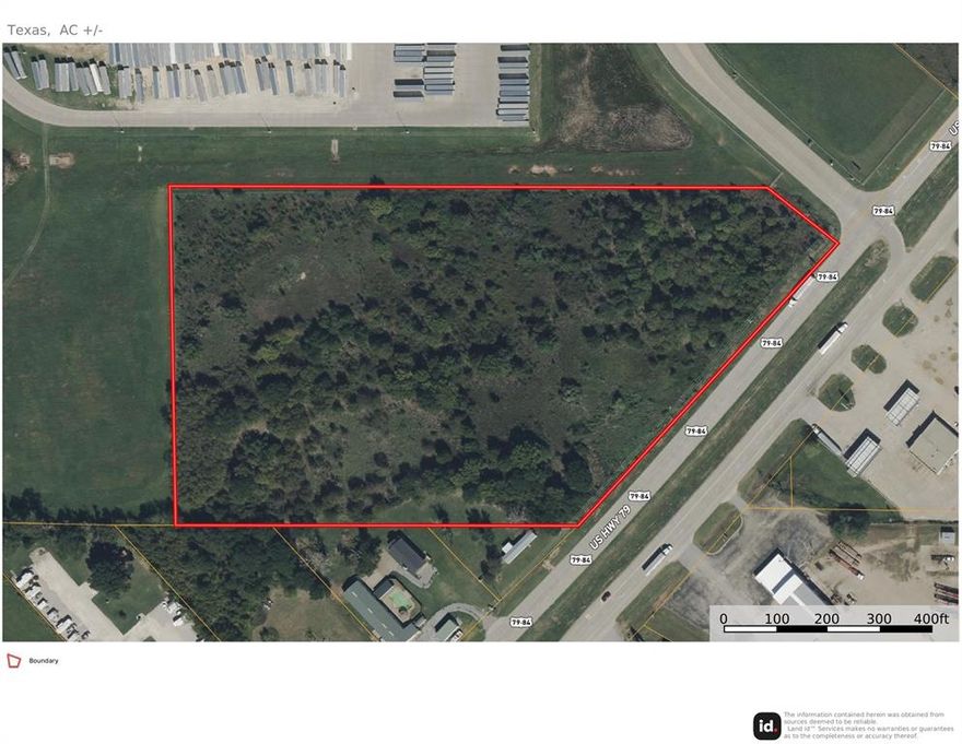 Land Only. 14+ Acres of level unrestricted land on US Hwy 79, south of the Palestine, TX city limits. Located next to the WalmartDistribution Center. Needs clearing. The lot has 735' of US-79 road frontage. Electricity available, Water available. No sewer. In thepath of progress with high volume traffic.