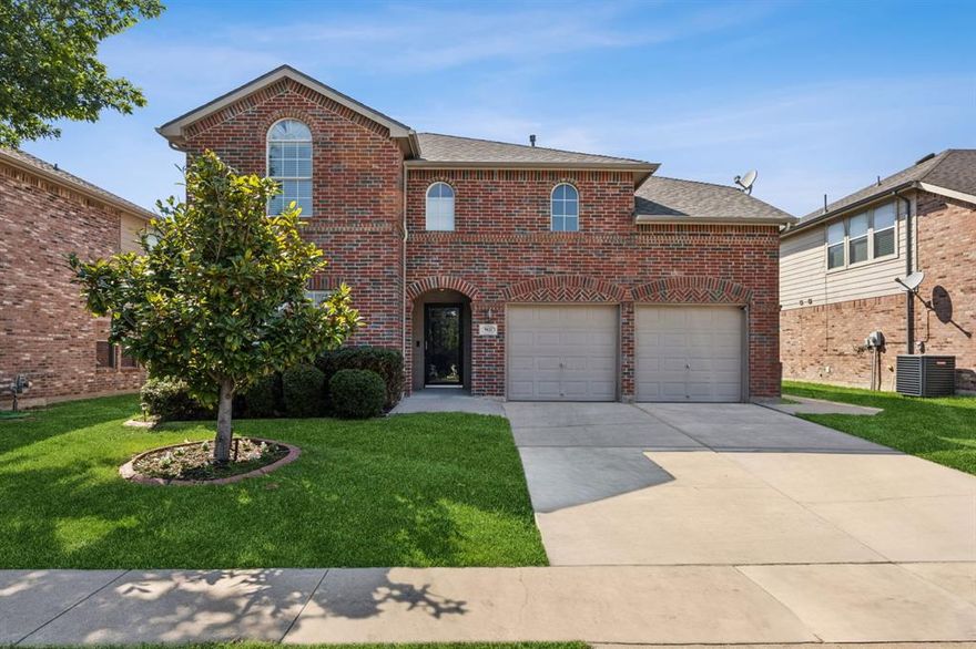 MOTIVATED SELLER!! HUGE REDUCTION!! Beautiful home! Step into comfort and style in this spacious home featuring 4 bedrooms and an office-5th bedroom, 3 full bathrooms, a versatile game room and a thoughtfully designed layout perfect for everyday living and entertaining. Located on a quiet street around the corner from the community pool, park and playground. Downstairs room has an ADA bathroom near by. The heart of the home is a large, open kitchen complete with stainless steel appliances, ample cabinet space, and a large center island that flows seamlessly into the bright and airy living and dining areas. Retreat to the private primary suite with an en-suite bath featuring a garden tub, shower and large walk in closet. Additional bedrooms offer flexibility for family, guests, or a home office. Upstairs, the game room provides the perfect space for movie nights, hobbies, or a kids' retreat. Enjoy outdoor living in the generous backyard with a covered patio-ideal for weekend barbecues or quiet evenings under the stars. Located in Liberty Crossing where residents enjoy community amenities including a COMMUNITY POOL, PARK, PLAYGROUND, and WALKING TRAILS, all with convenient access to nearby shopping, dining and commuting. Located in one of DFWs top school districts. Many updates, flexible living spaces, large rooms and a great neighborhood make this a place to call home.