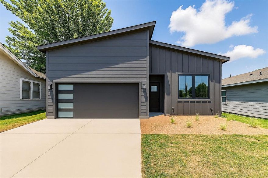 Step into this beautiful new construction home in one of Fort Worth’s most up-and-coming neighborhoods. From the moment you walk in, you’ll feel right at home. The open-concept layout is perfect for gathering with friends or enjoying cozy nights in. The heart of the home, a spacious kitchen, features sleek quartz countertops, a large island for meal prep or casual dining, and plenty of room to cook and connect.The bedrooms are tucked away for privacy, with a split layout that offers comfort and space for everyone. Each room includes ample closet space, while the primary suite features a walk-in closet and a calm, relaxing atmosphere to unwind at the end of the day. Built with quality and care, this home blends modern touches with practical living  all at an excellent value. You'll also love the easy access to major highways, making commutes and weekend adventures a breeze.