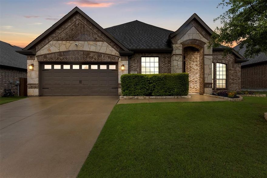 Beautifully maintained 4 bedroom, 2.5 bath home offering the perfect blend of space, functionality, and comfort. This open concept layout features two spacious living areas, ideal for both everyday living and entertaining. The kitchen is a true centerpiece with an oversized island, granite countertops, and abundant counter space for cooking, gathering, and making memories.

The primary suite offers a relaxing retreat with a separate shower and garden tub, along with dual sinks for added convenience. You will also find double sinks in the secondary bathroom, adding even more functionality for a busy household.

Step outside to enjoy the covered patio with pergola, perfect for unwinding or hosting guests. The backyard includes a playhouse and outdoor table that will remain with the home, ready for immediate enjoyment.

Located in a well kept community featuring a neighborhood pool and multiple park areas, this home is also within walking distance to shopping and the elementary school, making everyday life that much easier.

Complete with a 2 car garage and pride of ownership throughout, this home is move in ready and waiting for its next owner.