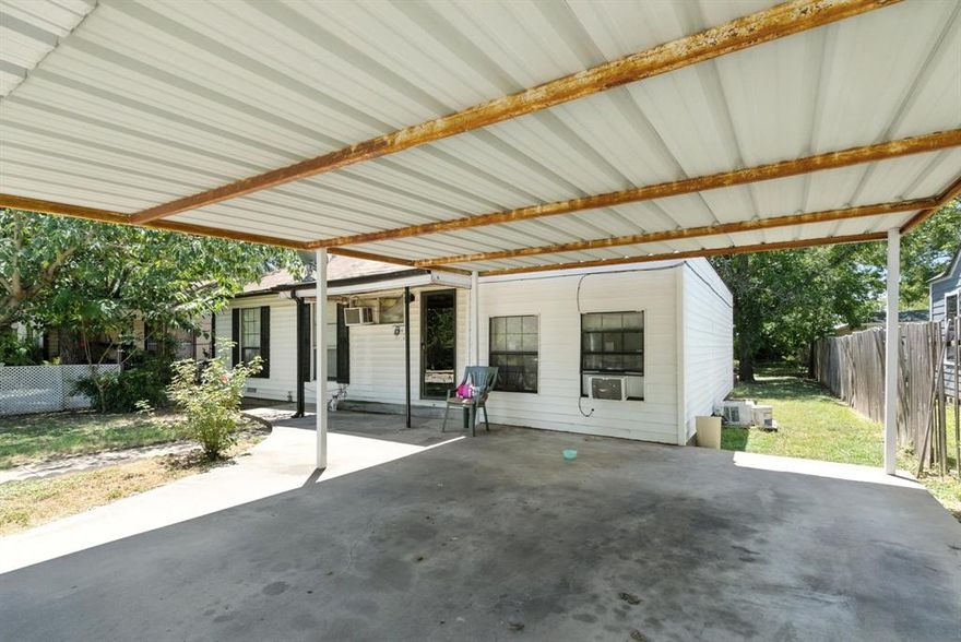 Bring your vision to this home full of potential! This property a cozy living area, a functional layout, and abundant natural light throughout. The kitchen features ample cabinet space and flows into an open dining area, perfect for entertaining. You’ll also find sizable bedrooms and a bathroom that offer a great canvas for updates.

The home sits on a roomy lot with mature trees, a covered patio, and a private backyard—ideal for outdoor gatherings or quiet evenings. While the property needs some TLC, it boasts solid bones and loads of charm just waiting to be revitalized. Whether you're an investor or a homeowner ready to roll up your sleeves, this is your chance to create something truly special.

Don’t miss this great value and the opportunity to make it your own!