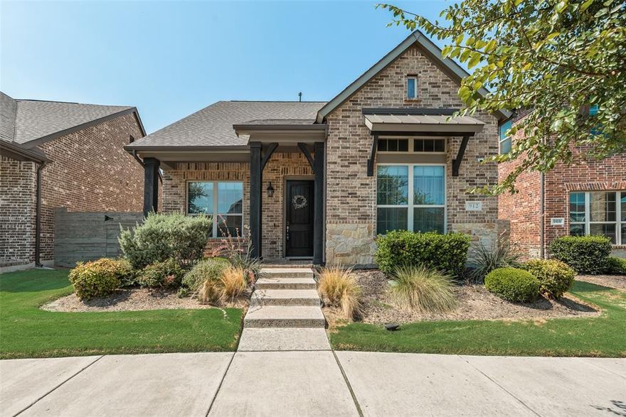 WELCOME HOME to Harvest in Argyle! This beautifully maintained David Weekley built home is located in the highly sought-after Harvest community and zoned to top-rated Argyle ISD. Featuring 3 bedrooms, 2.5 bathrooms, and a spacious open-concept layout, this home offers both comfort and style. The downstairs living area flows effortlessly into the updated kitchen, complete with stainless steel appliances, an eat-in island, 5-burner gas cooktop, and plenty of cabinetry for storage. The media room, located downstairs, is equipped with surround sound speakers and is pre-wired with a projector and screen—perfect for movie nights or flexible enough to use as a second office. Upstairs, you’ll find a large game room offering extra space for play or relaxation. The primary ensuite bathroom includes double sinks, a garden tub, separate shower, and a large walk-in closet. Thoughtful features like luxury vinyl flooring throughout, modern horizontal stair railing, built-in shelving, designer accent walls, and a spacious utility room with a folding station that could also bonus as additional storage. Storage is abundant with a walk-in attic and two pull-down attic spaces. Outside, enjoy a long driveway leading to the garage and a generously sized backyard. Living in Harvest means access to resort-style amenities including four pools, two fitness centers, two dog parks, a kayak and paddle board lake, catch-and-release fishing pond, volleyball and basketball courts, multiple parks and trails, and the neighborhood’s beloved coffee shop. HOA dues includes front yard maintenance, internet and cable! Roof is 1 year old!