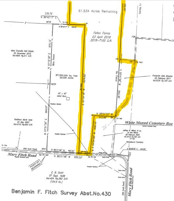 61.96ac Mary Fitch Road