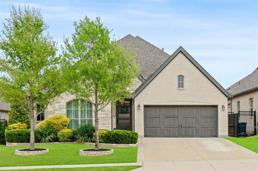 Hard to find, single-story Perry Homes, 4 bdrms & media room, 3 full baths, 3-car tandem garage, built in 2020—Lakewood at Brookhollow, just at 2,500 sf. NO MUD NO PID. Open-concept layout w foyer entry leading to living, kitchen & dining. Wood-look tile throughout main areas. Kitchen w large island, ample white shaker-style cabinetry, 5-burner gas cooktop, consistent high quality finishes. Fireplace anchors living room. Abundant natural light.

Immaculate, truly move-in ready condition—consistently well-maintained; clean surfaces, well-kept finishes, no deferred wear evident. What you see when you visit reflects how the home has been lived in and maintained.

Functional single-story layout w well-positioned bdrms for separation & privacy; efficient use of space w no wasted areas. Primary bdrm at rear. Built in 2020 with modern systems, offering energy efficiency and reduced maintenance compared to older homes.

Covered patio, good-sized backyard, artificial turf on side yard for low maintenance, all on cul-de-sac lot with reduced through traffic.

Community amenities: pool, amenity center w gym, pavilion, walking trails.

Close proximity to city parks offering pickleball, basketball, tennis courts, soccer fields, playground, and open green space.

Quick access to Hwy 380 & Dallas North Tollway; near major retail, dining, & employment corridors. Zoned to Prosper ISD (Walnut Grove HS).

NO PID, NO MUD—no additional monthly tax burden. Long-term cost advantage vs comparable newer communities.

Combination of Perry build quality, condition, layout efficiency, and location. Not a one-to-one comparison w all homes in the area due to construction standard and upkeep.

When condition, layout, and long-term cost all align, worth taking a closer look.